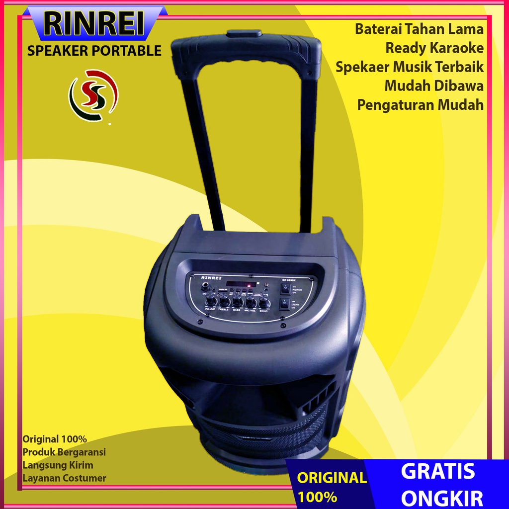 Speaker Bluetooth Meeting 12 IN Rinrei 8899Z Garansi 1 Tahun