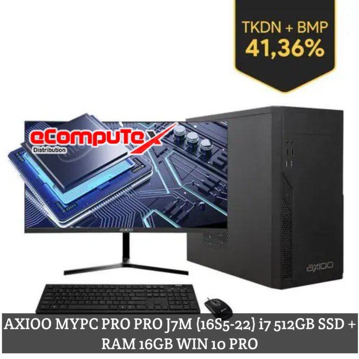 MINI PC AXIOO MYPC PRO J7M (16S5-22) I7 16GB 512GB 21.5&quot;FHD TKDN GARANSI RESMI