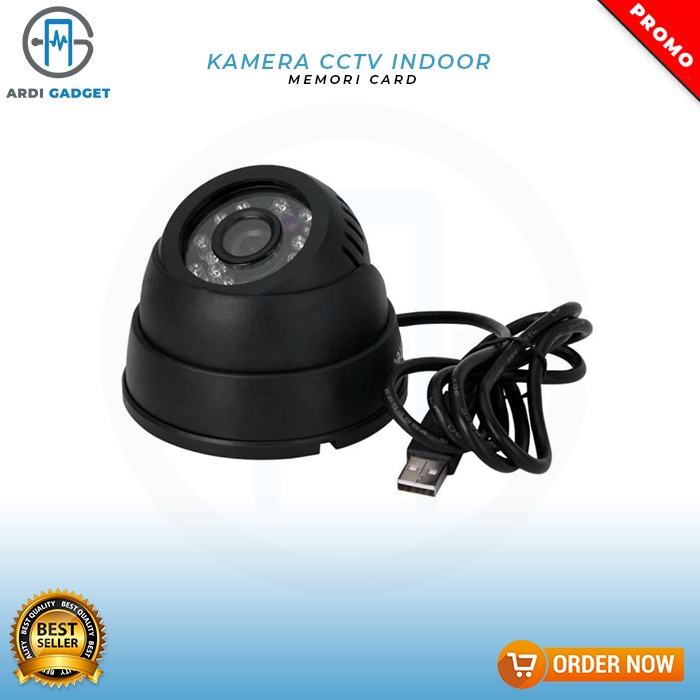 CCTV indoor MIKRO SD / kamera CCTV indoor memory card tanpa DVR - Hitam