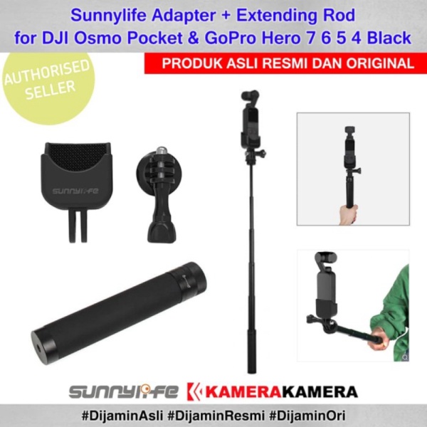 DJI Promo Sunnylife Pocket GoPro Extension Diskon for Rod Adapter  Hero Osmo