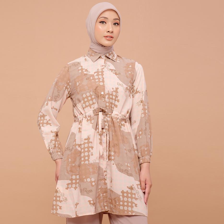 ➼ BIA By Zaskia Mecca - Queen Nude Tunik - Islamic Journey In Europe - Edisi Denmark Sarimbit ➱