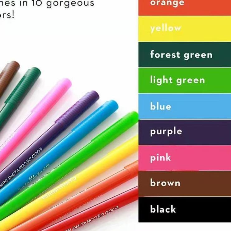 

☛ Edible Pen Black Food Grade 2 Sisi Edible Ink Maker Import Fondant Cake ❊
