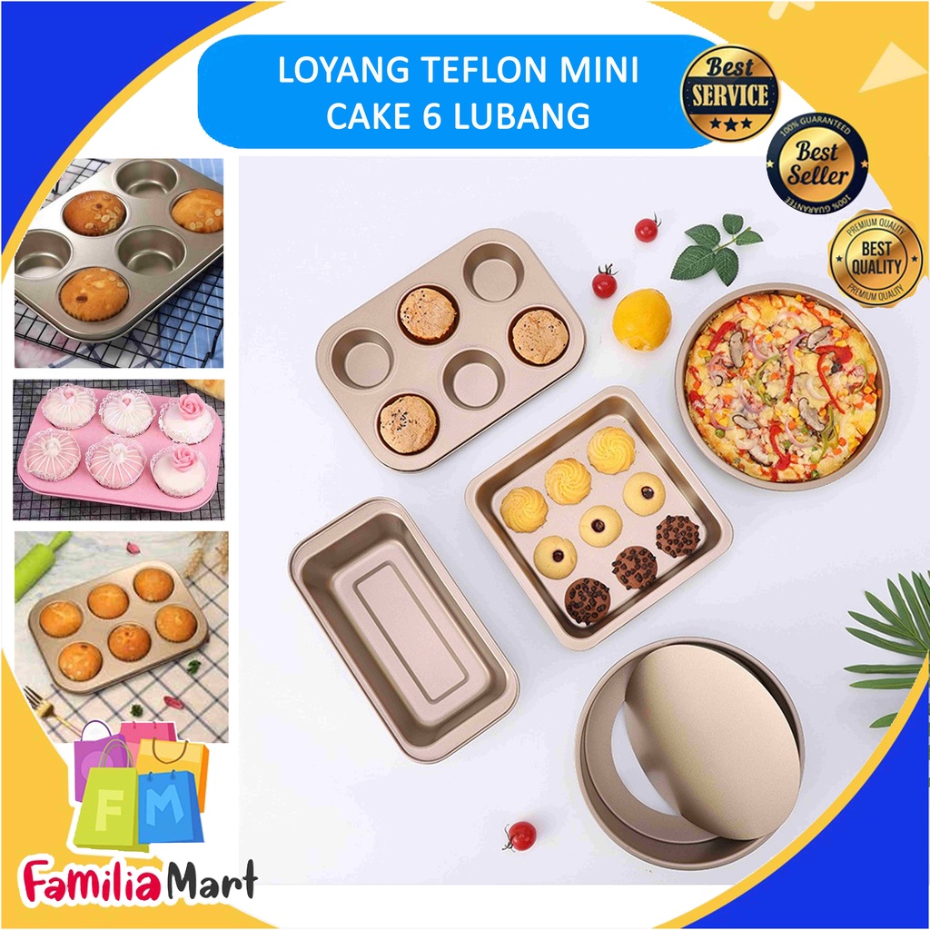 Loyang Muffin 6 Cups / Loyang Cup Cake / Cetakan Kue