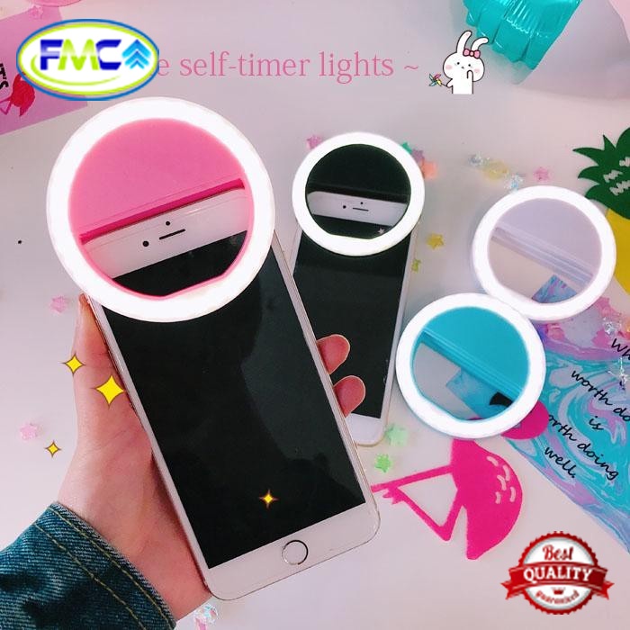 Ring light Ringlight Mini Selfie Flash Lampu Foto Selfi Camera Hp Kamera Handphone 3 Pengatur LED Cahaya Bulat Warna