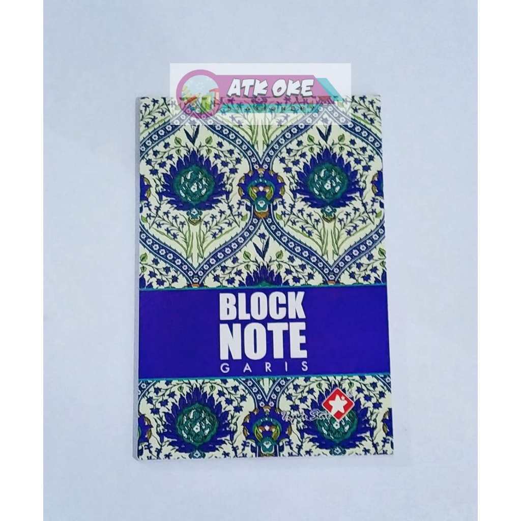 

Paper Star Block Note Garis 1Pcs