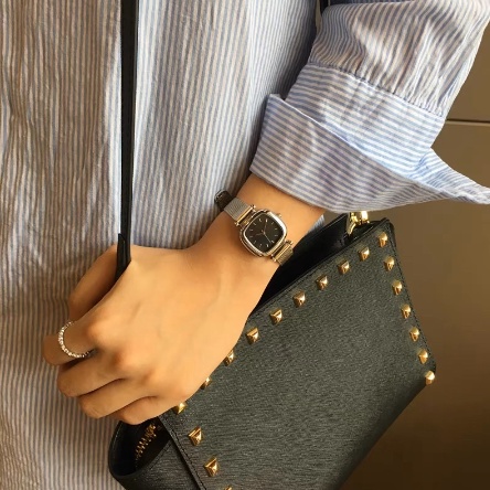 ONNIE Jam Tangan Wanita rantai pasir Stainless Steel Anti karat