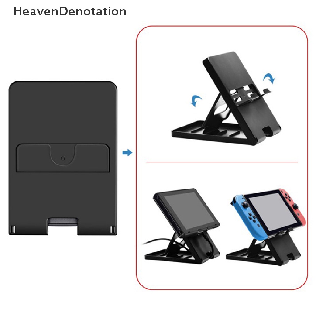 [HeavenDenotation] Kualitas Top Stand Holder Base Lipat Playstand Untuk Nintendo Switch Console Portable multi-angle bracket Compact game rack HDV