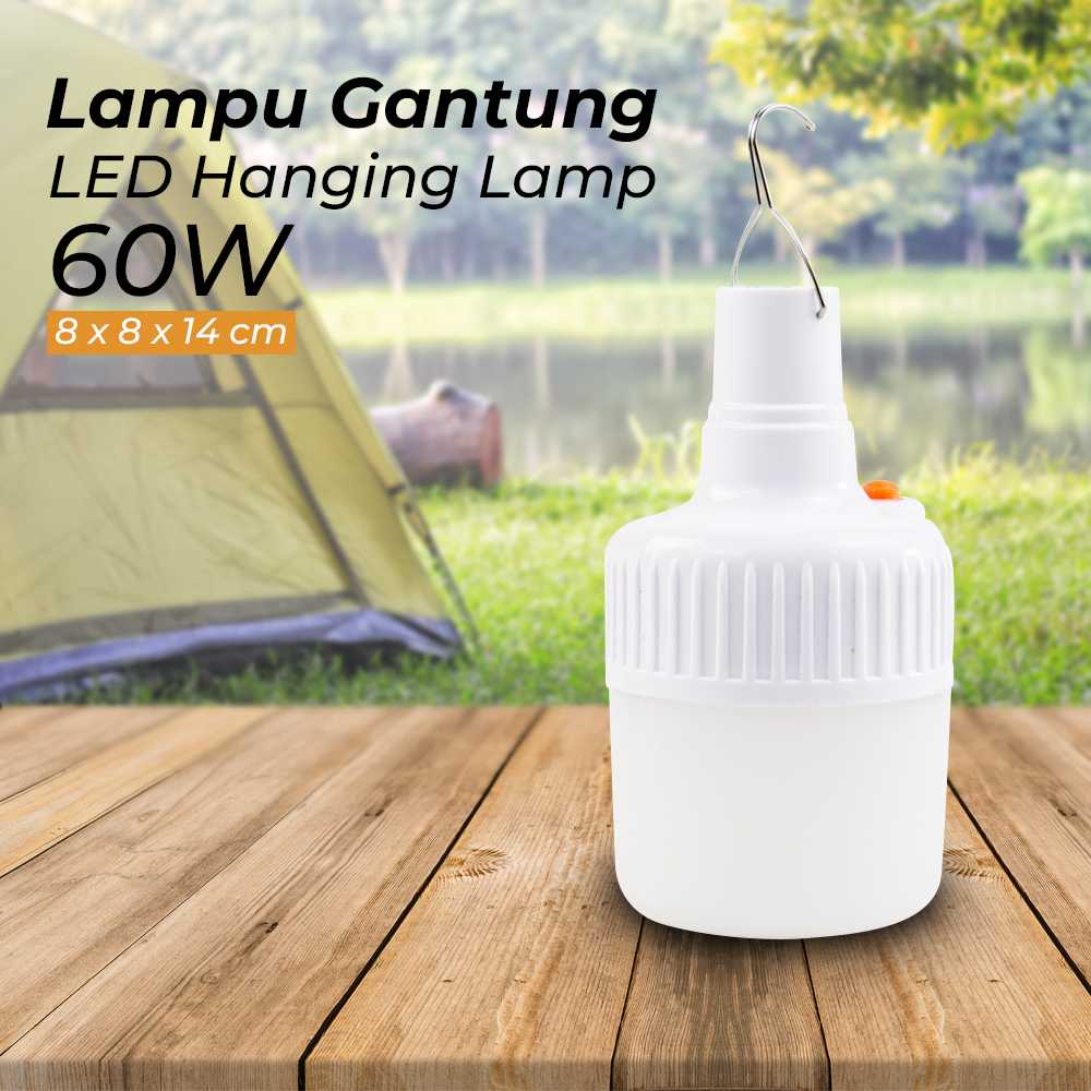 (BISA COD) FTIHSHP OOBEST Lampu Bohlam LED Rechargeable Portable Lamp 60W - YJ-14