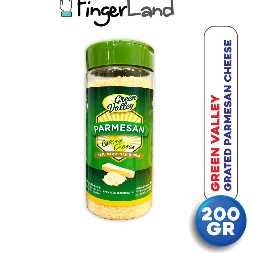 

【MEGA SALE】 GREEN VALLEY Grated Parmesan 200 gram Keju Parmesan Parut