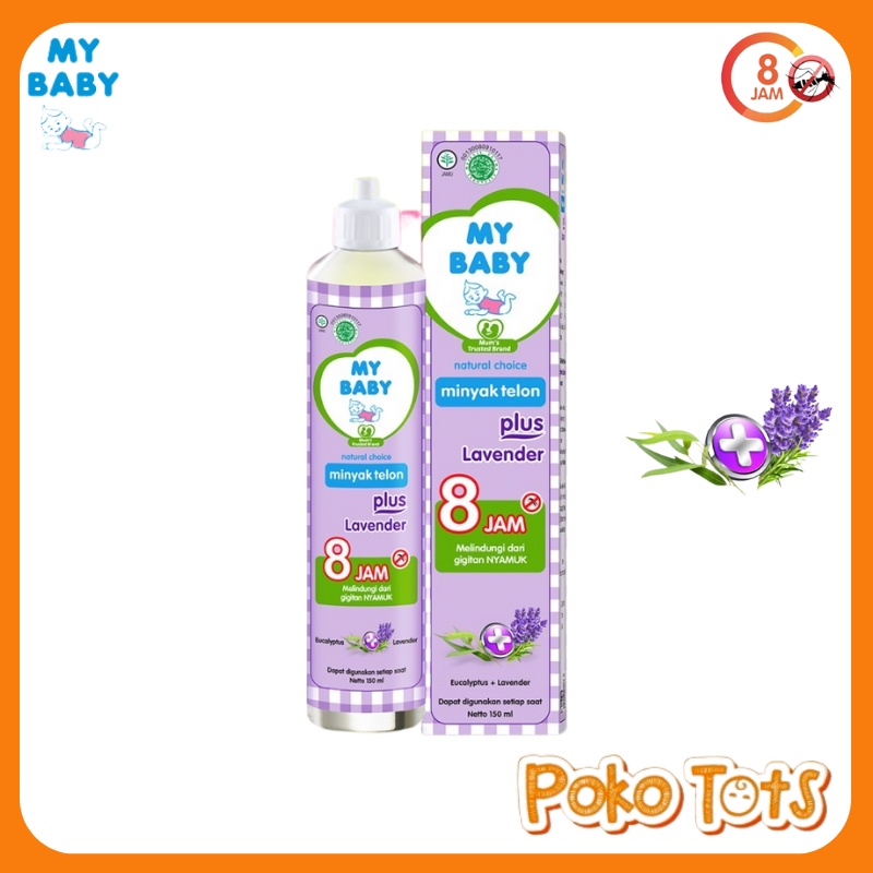My Baby Minyak Telon Plus Lavender 60ml, 90ml dan 150ml Minyak Telon Bayi