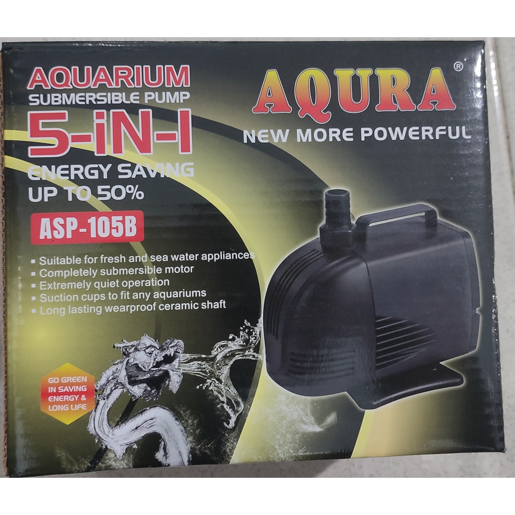 Pompa Aquarium | Pompa Kolam Aqura ASP-105B