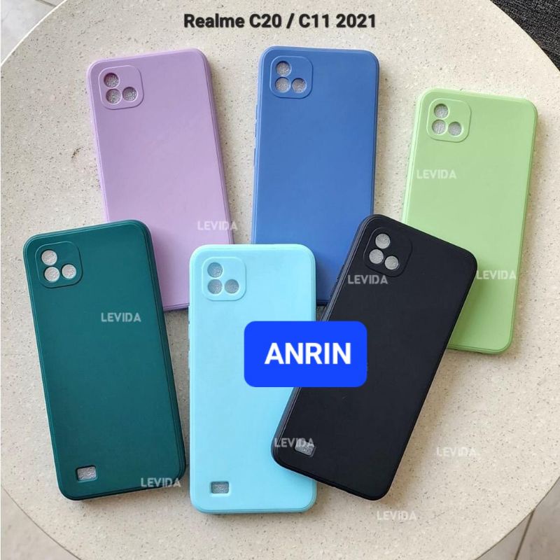 REALME C20 C11 2021 CASE MACARON SQUARE ANTI DEBU CASING SOFTCASE SILIKON