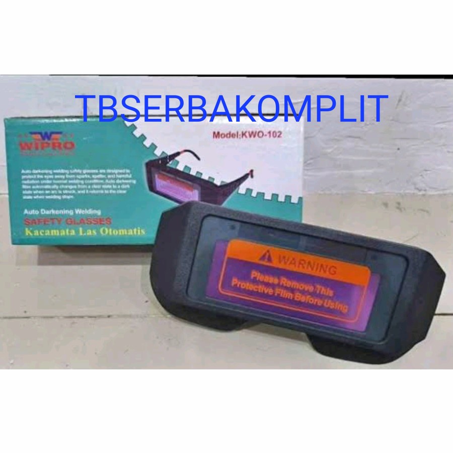 Welding Goggle Otomatis Gelap Kaca Mata Las Automatic Darkening Wipro