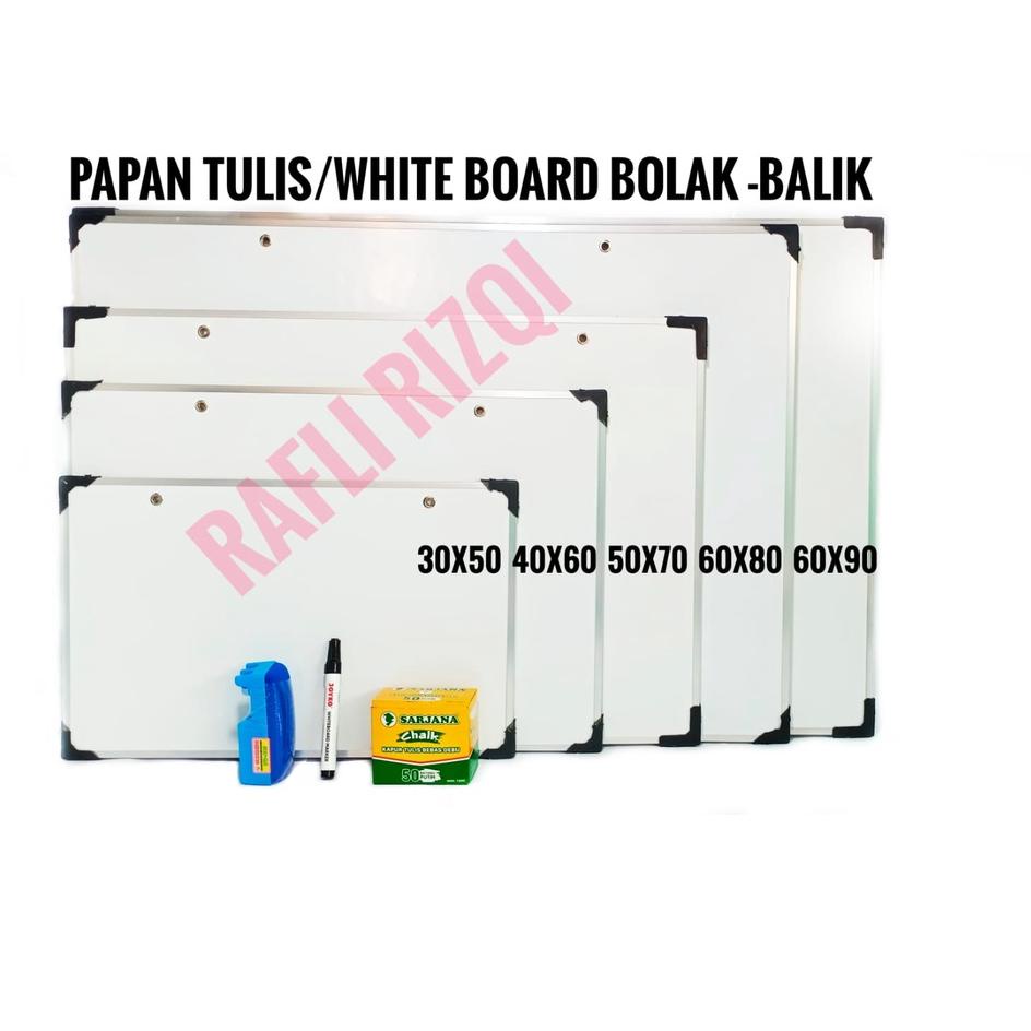 

Penjualan Meriah 40X60 CM/Papan Tulis/Whiteboard/ Papan Tulis/Papan Tulis Anak/Papan Tulis 2 Sisi Spidol dan Kapur Rafli