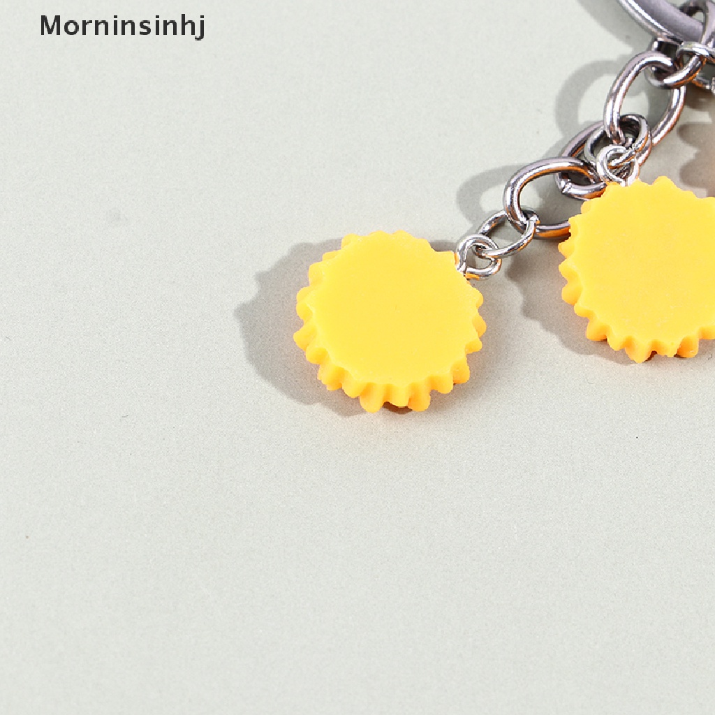 Mornin Lucu Resin Bunga Daisy Gantungan Kunci Sun Flowers Keying Bag Pendant Hadiah Sahabat id