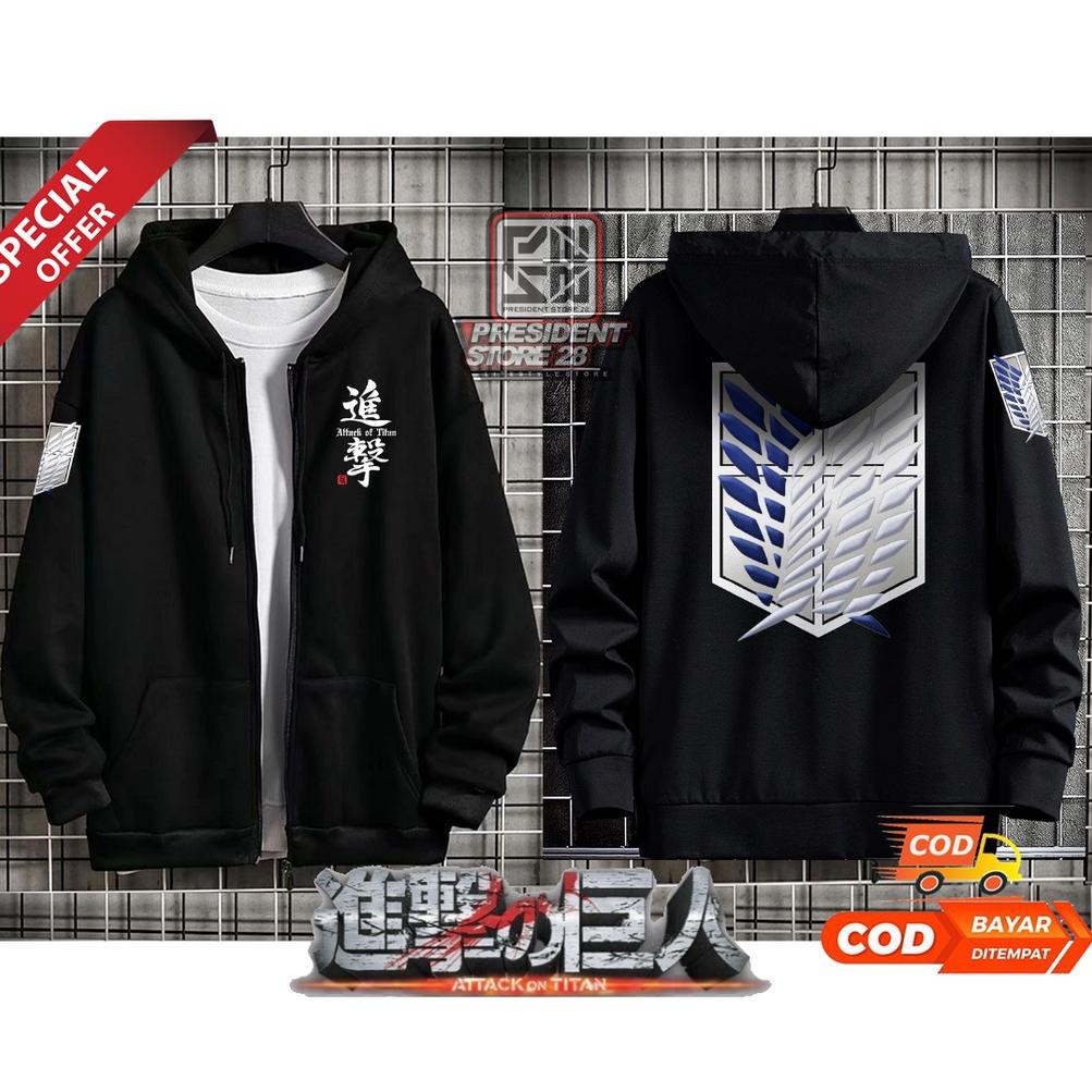 ☛ Tunggu apalagi? Sweater Hoodie SNK ATTACK ON TITAN AOT / Jaket Anime AOT-ATTACK ON TITAN SHINGEKI 
