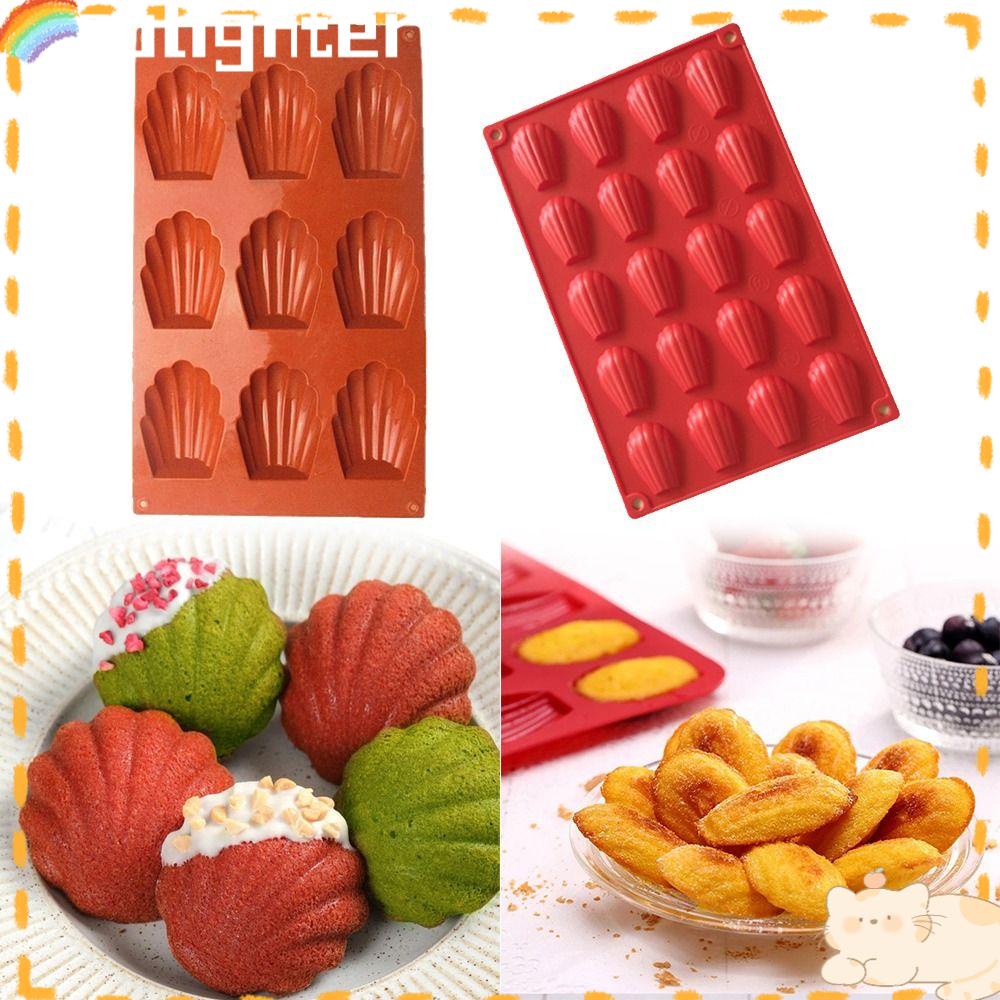 Solighter Madeleine Scallops Shell Handmade Perlengkapan Pernikahan Es Batu Cupcake Coklat9Per20 Cavity