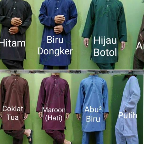 TERBARU ATASAN KU/KUH/QU/QUH/GAMIS PAKISTAN SELUTUT PRIA HALUS TEBAL AWET MURAH POLOS Hitam Putih Na