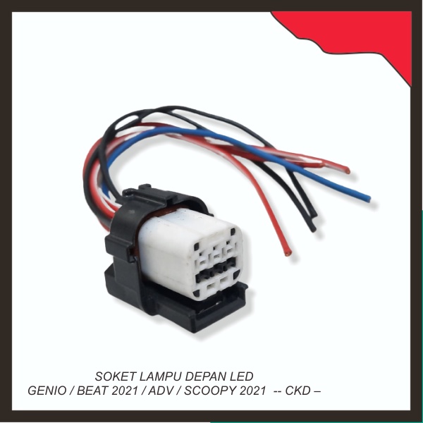 Soket Lampu Depan Led Genio / Beat 2021 / Adv / Scoopy 2021