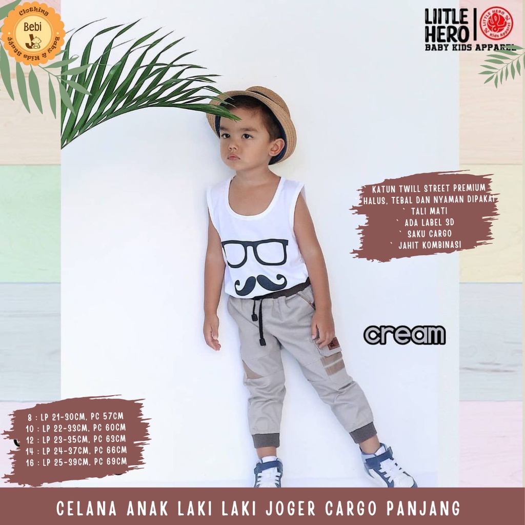 CELANA ANAK LAKI LAKI JOGER CARGO PANJANG SZ 5-9TH
