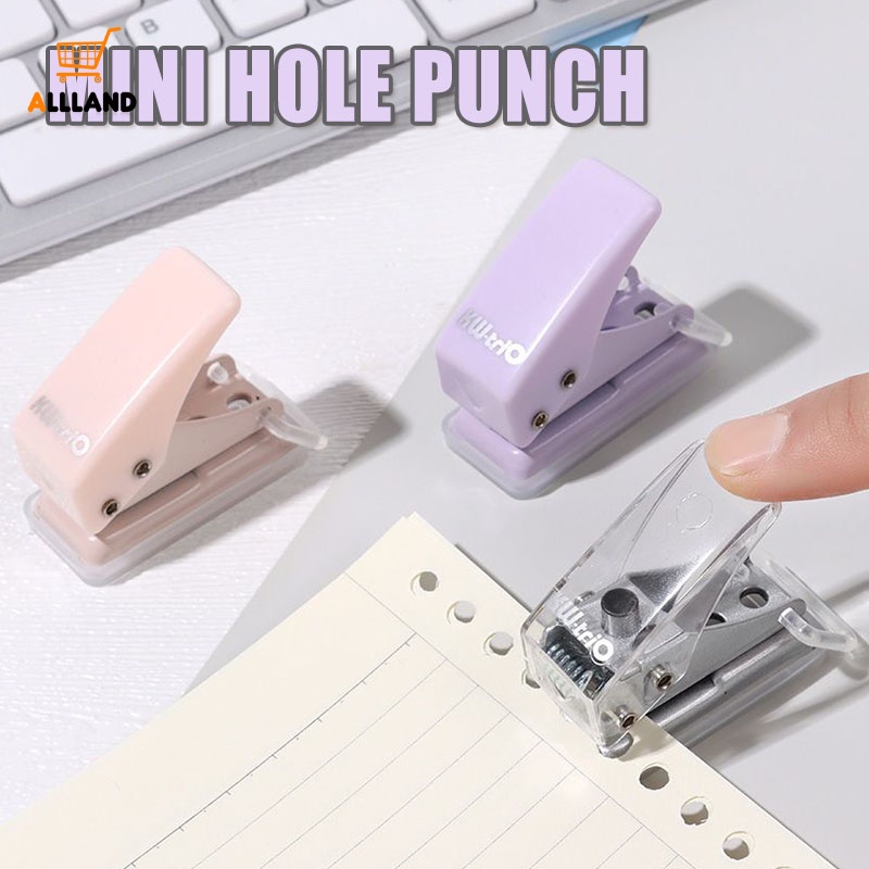 Simple Mini Single Paper Puncher / Portable Office Binding Supplies / Paper Cut Scrapbook Round Hole Punch Stationery