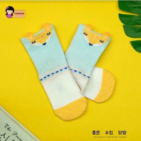 littlekiddoss SC2137 Kaoskaki Panjang Anak Perempuan Import Kaos Kaki Katun Anak Lucu