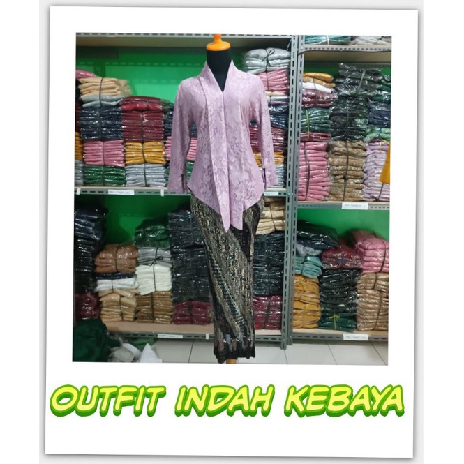 IndahKebaya • SETELAN KEBAYA FLOY BROKAT INDAH / KEBAYA JUMBO LD 130 120 110 / KEBAYA KONDANGAN MODERN KEKINIAN / KEBAYA BUSUI FRIENDLY / KEBAYA WISUDA NATALAN KARTINI MIX ROK BATIK JUMBO / WARNA HITAM MOCCA LAVENDER NAVY WARDAH HIJAU BOTOL GOLD SILVER