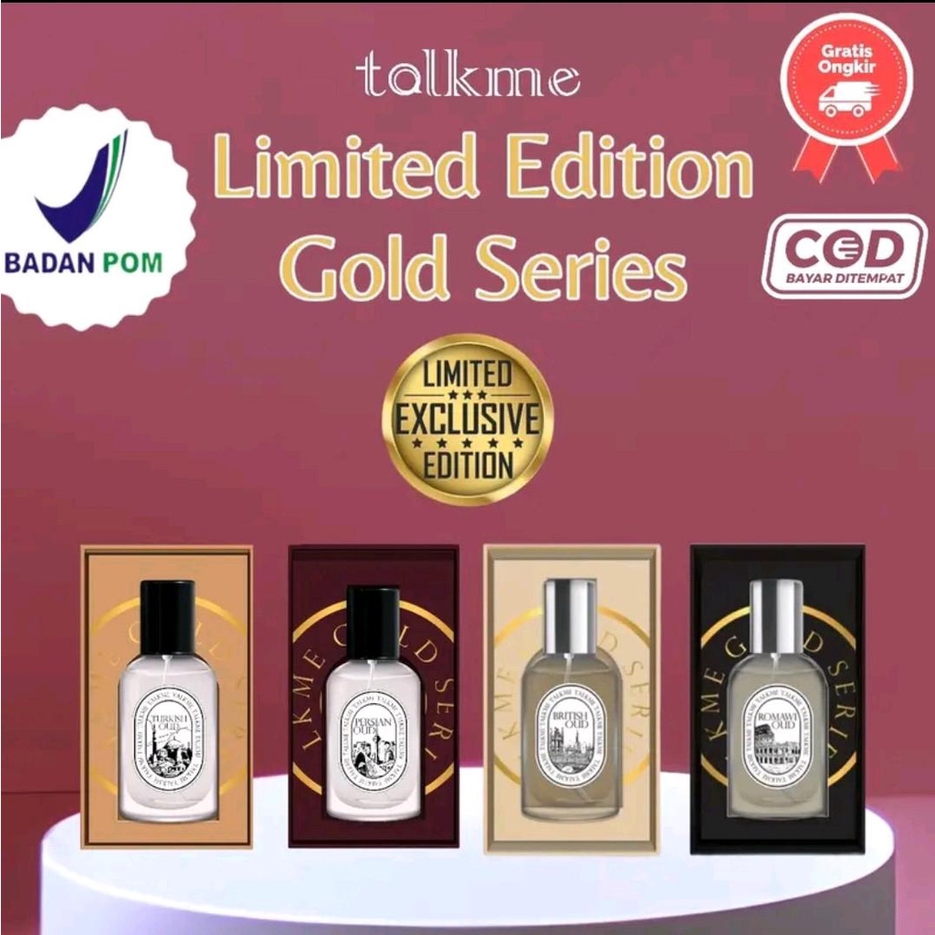 BELI 3 GRATIS 1 TALKME PARFUME GOLD SERIES TAHAN 12JAM