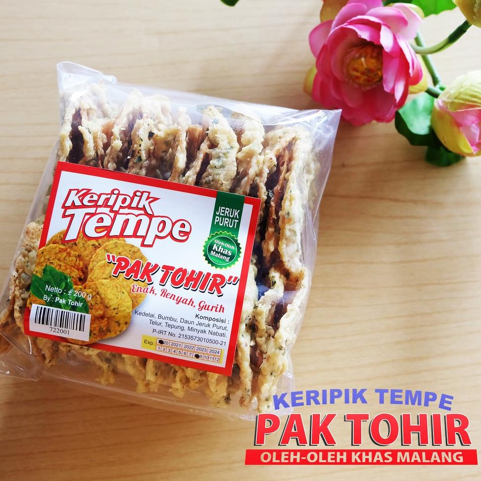 

C29 Makanan Ringan Terlaris Keripik tempe jeruk purut Pak Tohir / kripik tempe 200gr TREND TERKINI ゴ