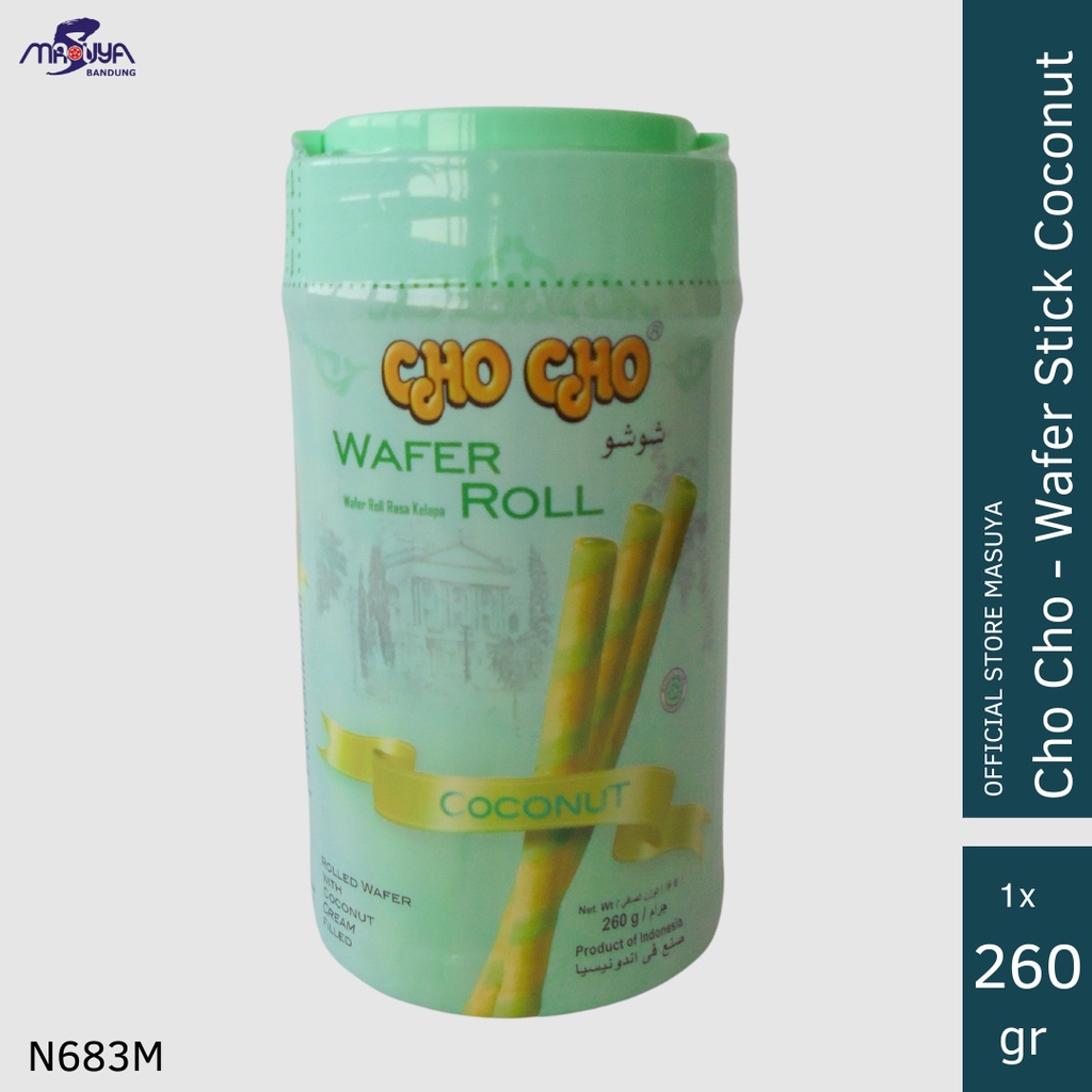 

Cho cho Wafer Stick 260gr l Chocho Wafer Roll Astor Coconut | Rasa Coconut