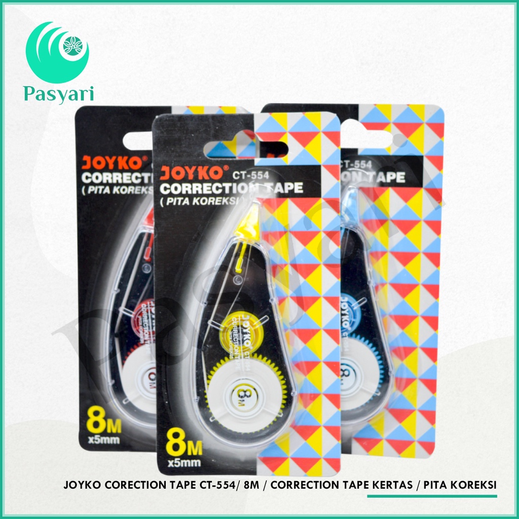 

JOYKO CORECTION TAPE CT-554/ 8M / correction tape kertas / pita koreksi