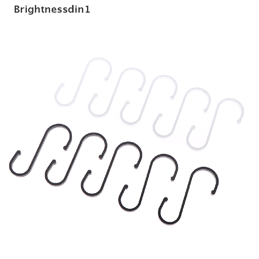 [Brightnessdin1] 5pcs Aluminium Alloy Praktis Bentuk S Kait Railing Dapur Gantungan Hook Holder Butik