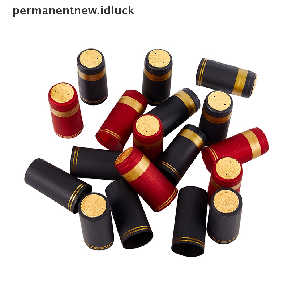 [luckypermanentnew] 20pcs Wine Heat Shrink Kapsul Segel Botol Wine Heag Shrinkable Cap [ID]