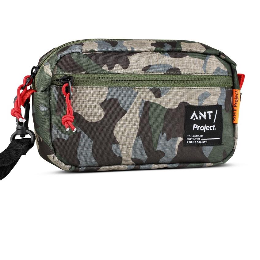 ➽ Hand Bag Pria Clutch Tas Tangan Kecil Dompet Gadget Mini Bag Camo Army Hitam Hijau ➪