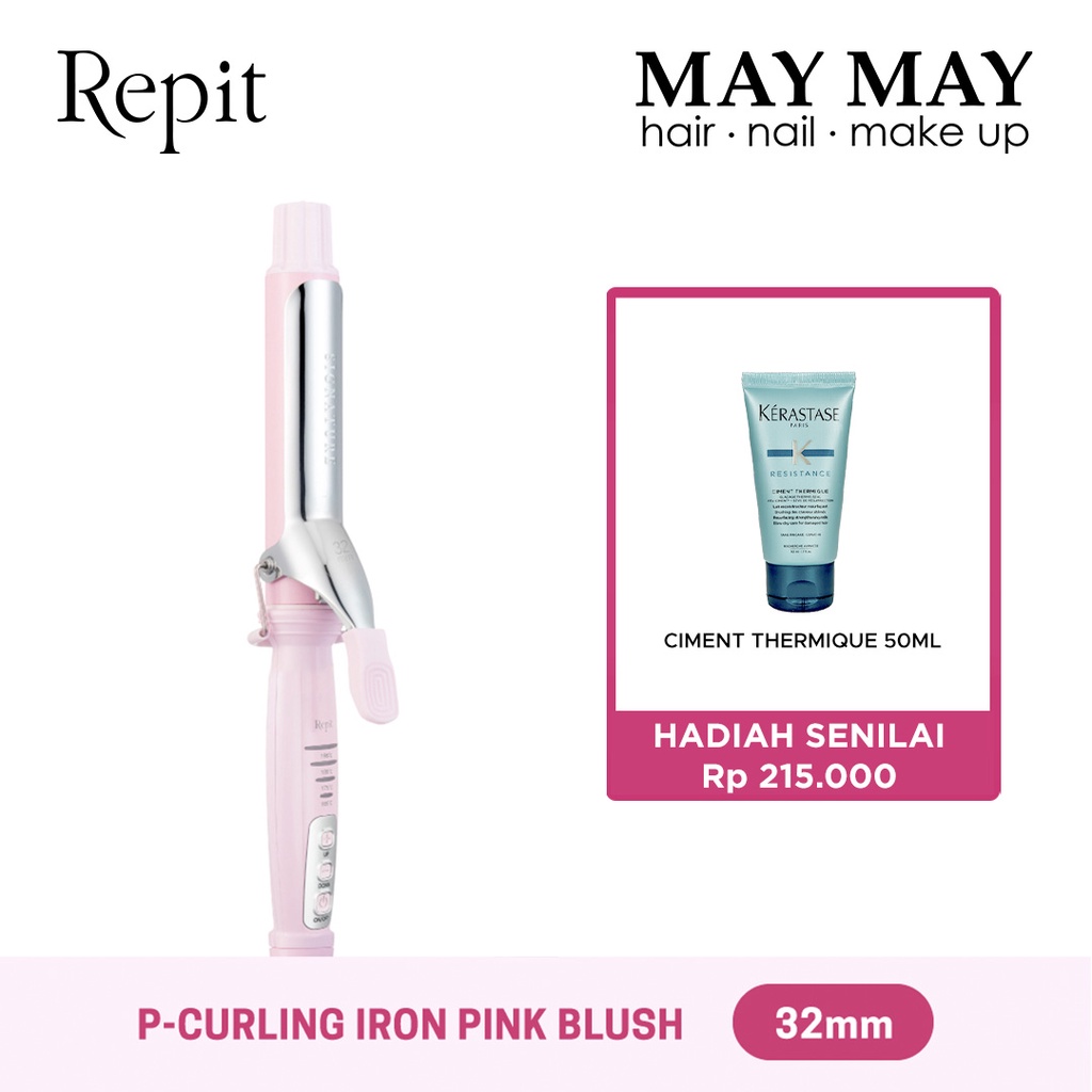 Repit Pengeriting Rambut / Curling Iron P Pink - 32MM