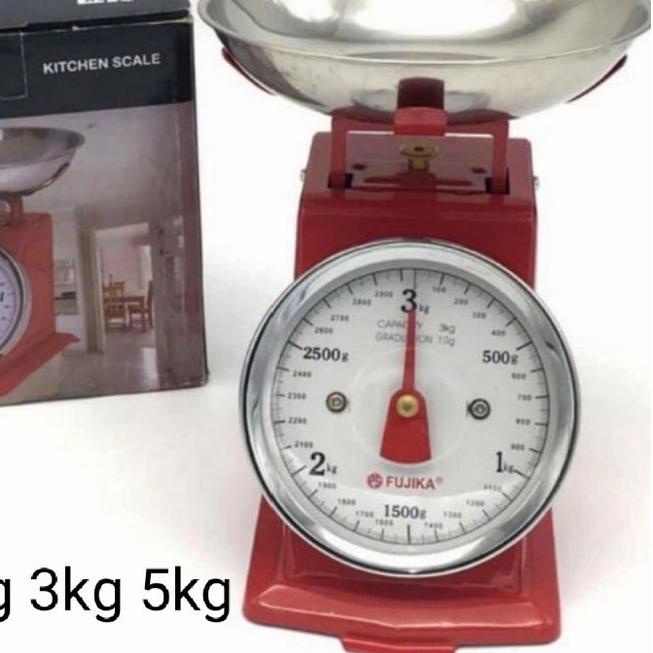 ☁ timbangan besi fujika manual 5 kg / timbangan kue / timbangan dapur 2kg 3kg 5kg ➧