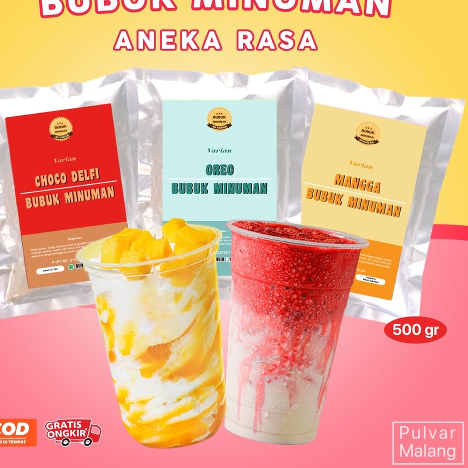 

TERBARU BUBUK MINUMAN RASA / BUBUK MINUMAN ANEKA RASA 500GR / BUBUK MINUMAN KEKINIAN / BUBUK MINUMAN INSTAN / BUBUK MINUMAN ANEKA VARIAN / DRINK POWDER 500GR / BUBUK MINUMAN