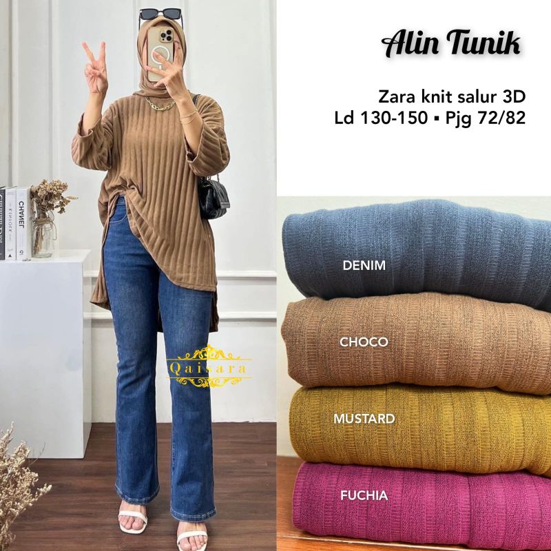 ATASAN BLOUSE TUNIK WANITA JUMBO/ALIN/BLOUSE TUNIK ZARA KNIT JUMBO LD 150 CM FIT XXXXL