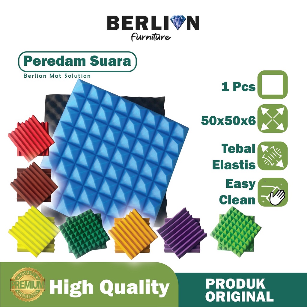 BUSA PEREDAM SUARA MOTIF PYRAMID 50x50x6cm