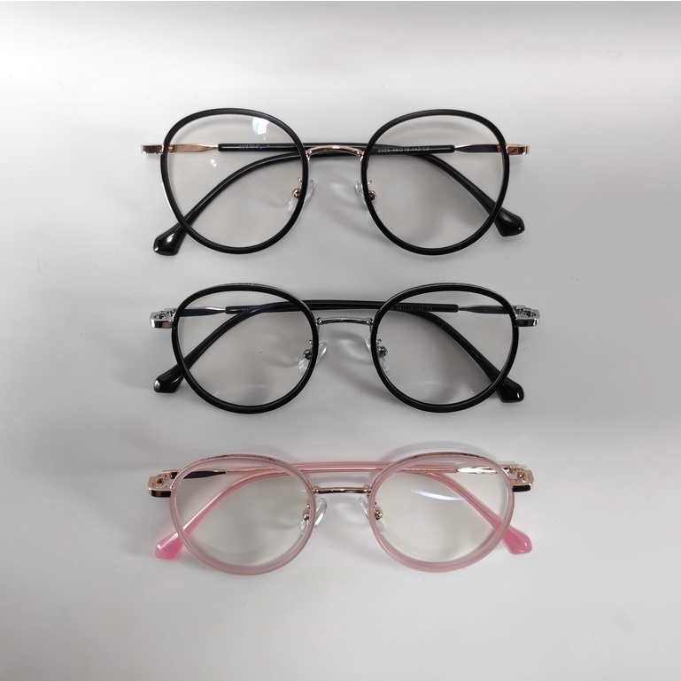Kacamata 2323 Lensa ANTI BLUERAY BLUECROMICKacamata Murah Anti Radiasi Kaca Mata Minus Wanita Pria / Eyeglass / BS
