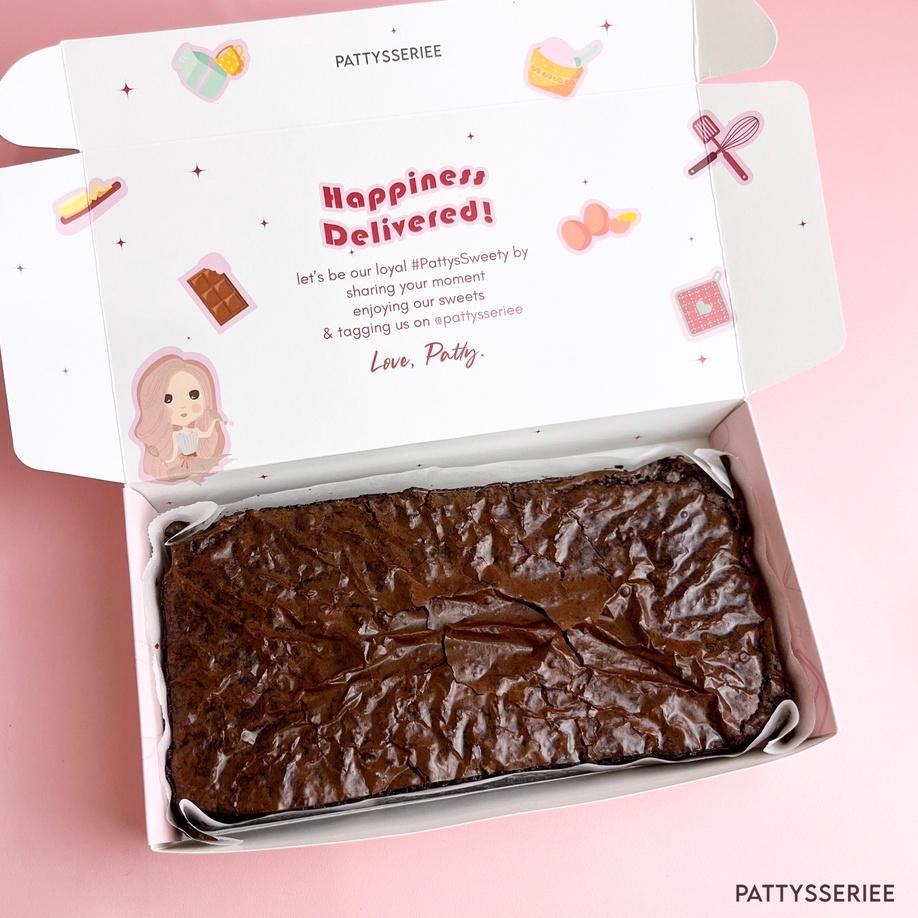 

✸ Fudgy Brownies Dark Chocolate Ori (add toppings) 20x10cm BACA DESKRIPSI ✬