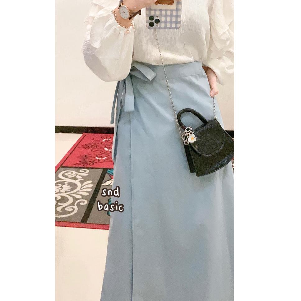 BEST SELLER ROK LILIT LINEN | LINEN WRAP SKIRT