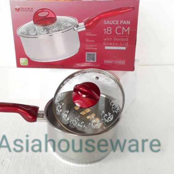 ○ SAUCEPAN STAINLESS SUPRA 18cm/ 16CM Panci susu ♣
