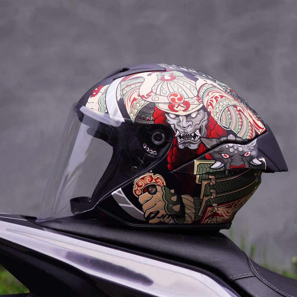 Helm Jitsu Half Face Ronin SNI Terbaru