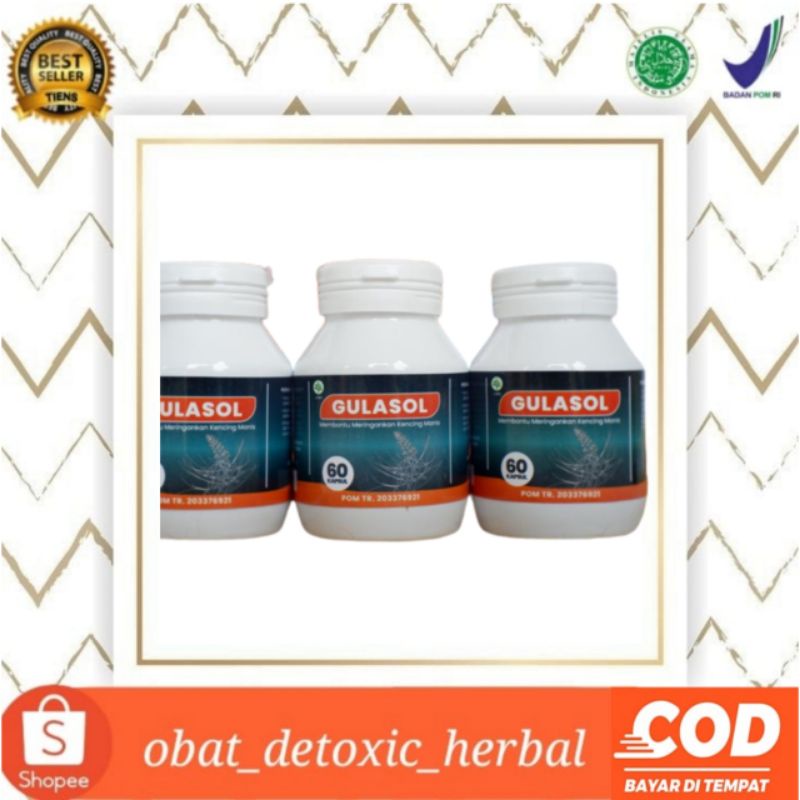 

Gulasol Original Asli 100% Herbal Ampuh Atasi Gula Darah Tinggi, Diabetes atau Kencing Manis HALAL BPOM Isi 60 kapsul