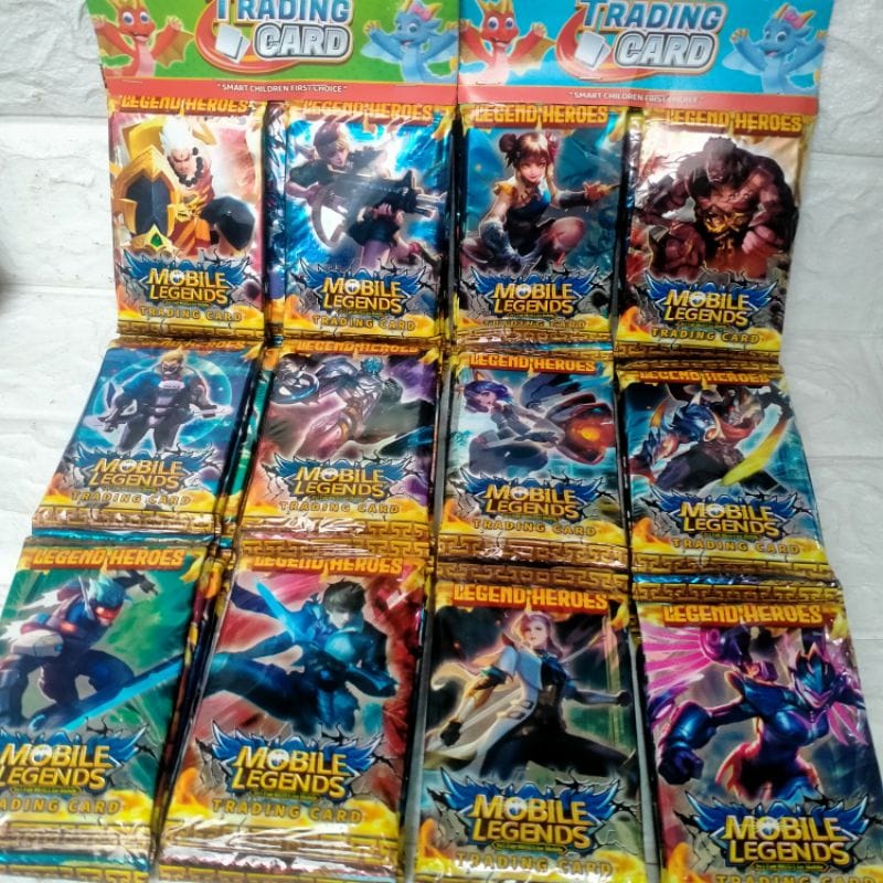 1 Lusin Mainan Kartu Gbk Mobile Legend - Mainan Kartu Koleksi Kartu Card Gbk ML