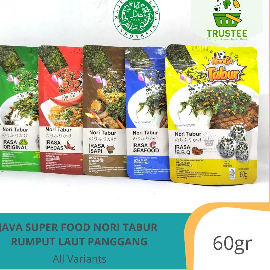 

Jangan Ragu Order ♜ Java Super Food Nori Tabur Rumput Laut Panggang 60gr HALAL;