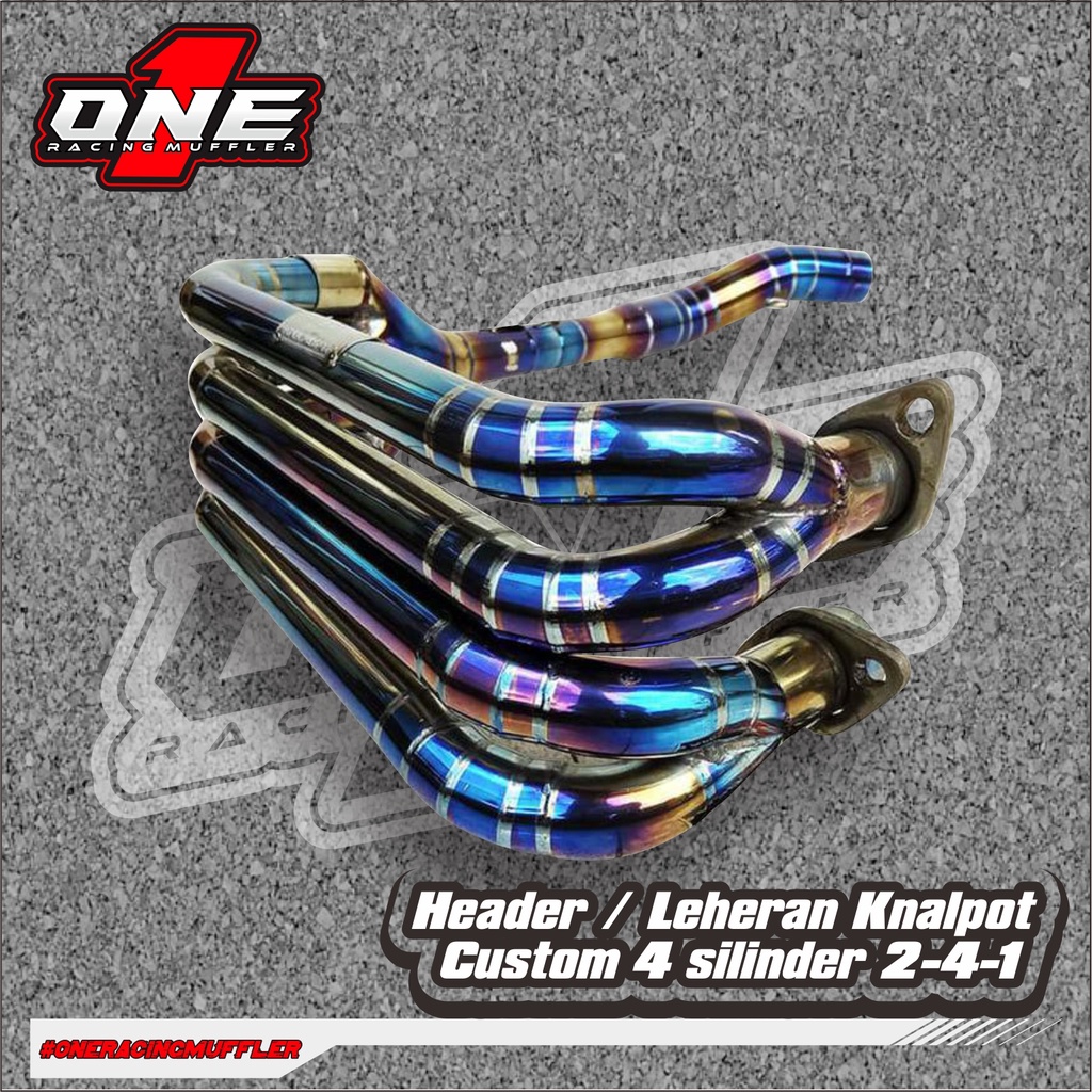 Header / Leheran Knalpot Mt25, R25, Ninja250r Custom 4 silinder 2-4-1