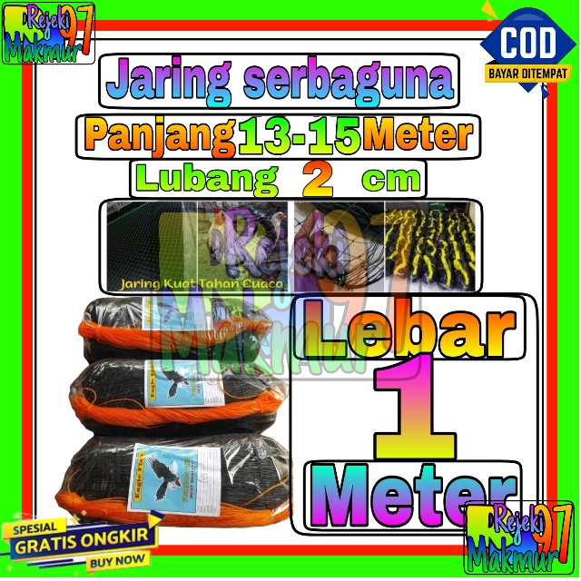 Jaring Pagar Ayam 1 meter / Jaring Lubang Kecil /Jaring Kandang /Jaring Burung / Jaring Taman