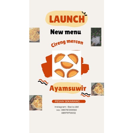 

Cireng Mercon ayam suwir
